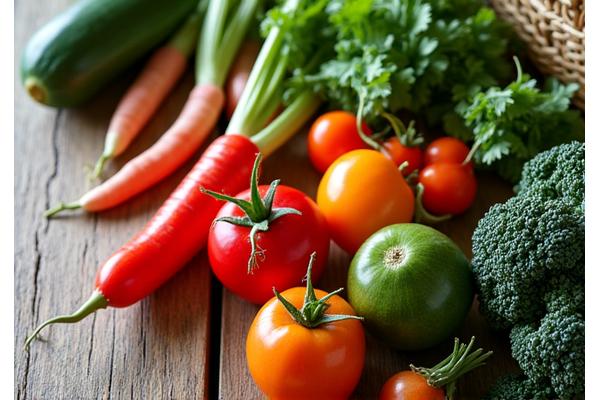 新鮮なオーガニック野菜と果物